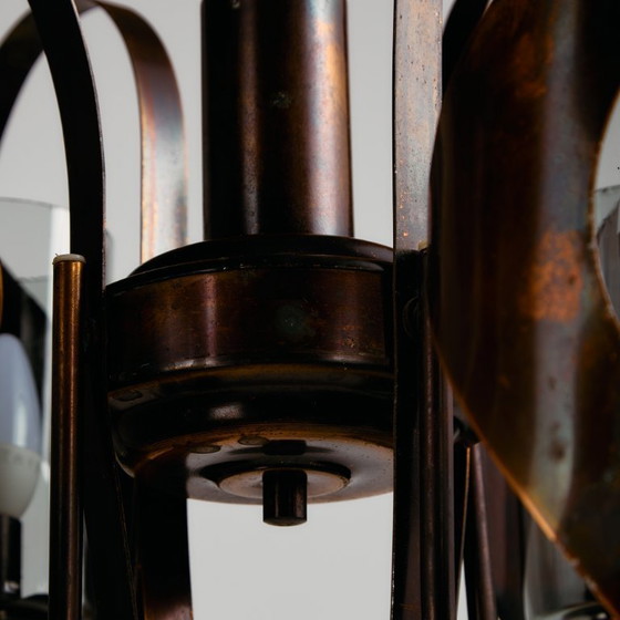 Image 1 of MK10977 Lustre en laiton et verre