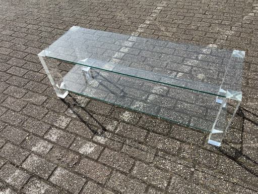 Mesa de centro de cristal