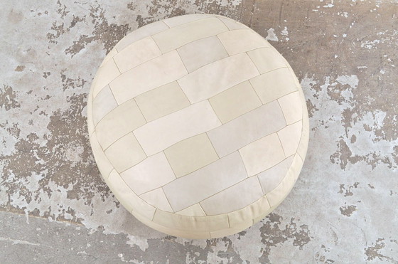 Image 1 of Pouf patchwork in pelle vintage XL anni &#39;60/&#39;70