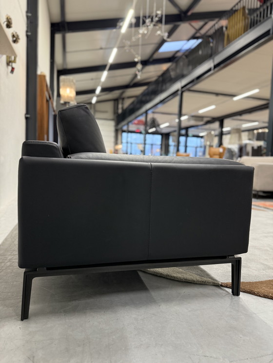 Image 1 of Leolux Bellice 2x110 Bank Ceras Torf mit Hocker