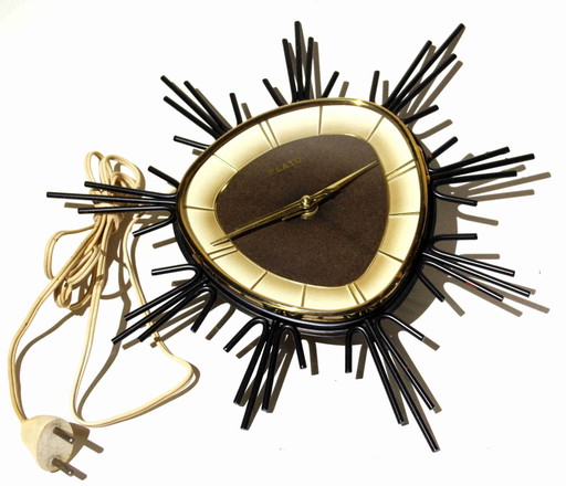 Plato Clock - Curved Glass Window - MCM - 230 Volt
