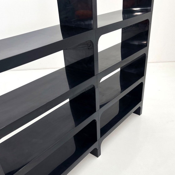 Image 1 of Etagère Modulable Noire par Olaf Von Bohr pour Kartell, 1970s