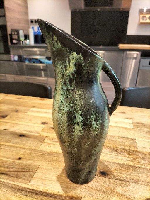 Grande brocca in ceramica vintage firmata