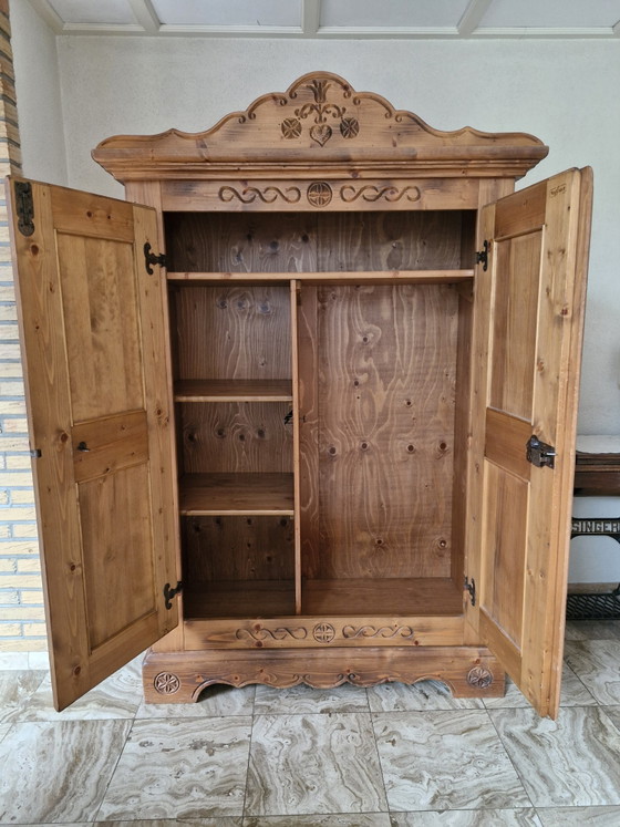 Voglauer Anno 1600 Massivholzschrank Kleiderschrank, Kleiderschränke, Metall, Braun (Foto 2 von 6)