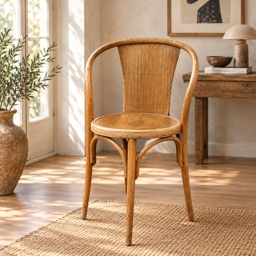 Rara poltrona Fischel in legno curvato - Inizi del XX secolo – fauteuils, Wood