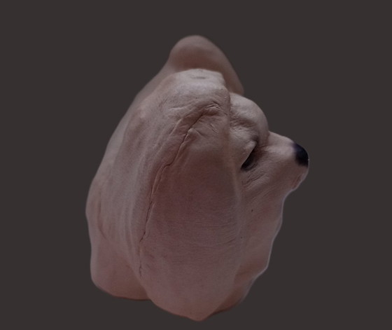 Image 1 of Shih Tzu in pelle artigianale di metà secolo – "Chateau Leather" (Canada)