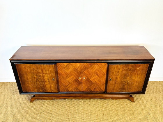 Image 1 of Credenza Art Déco in noce, Francia, 1950