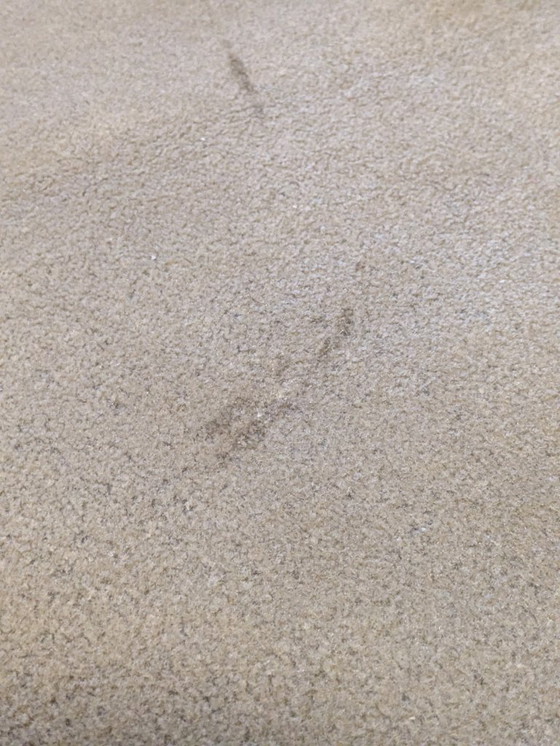 Image 1 of Vintage bruine tafelloper met gouden rand – 95 × 40 cm – Goede staat