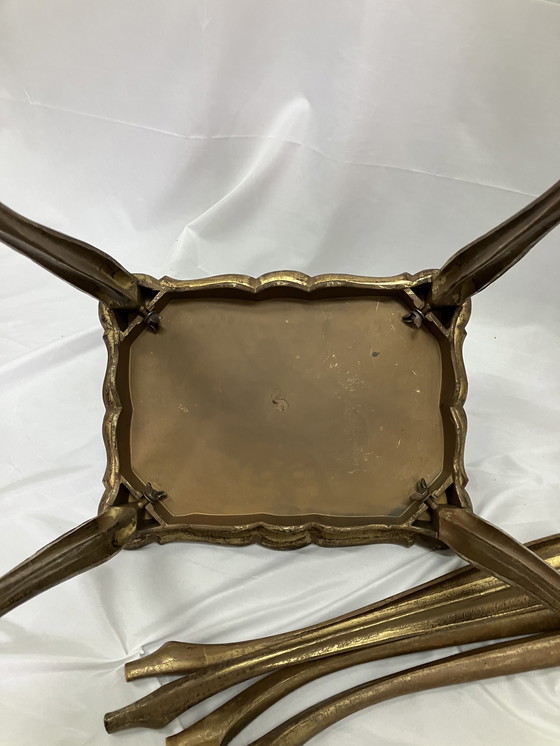 Image 1 of Ensemble vintage de 2 tables d'appoint florentines italiennes