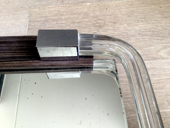 Image 1 of Art-Deco-Dienblade mit Spiegelglas