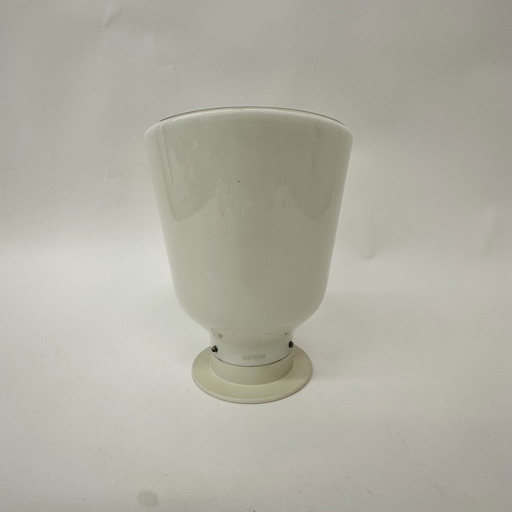 Lámpara de techo de vidrio opalino Philips, años 50