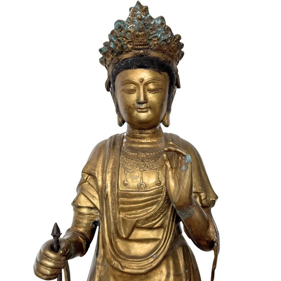 Monumentaler japanischer Sho-Kannon Bodhisattva | Edo-Zeit (17. Jahrhundert) | Meisterwerk Tempelbronze (photo 8 of 10)