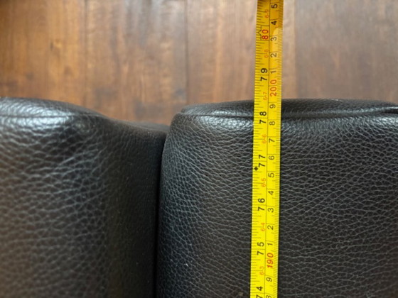 Image 1 of Canapé Rolf Benz en cuir noir