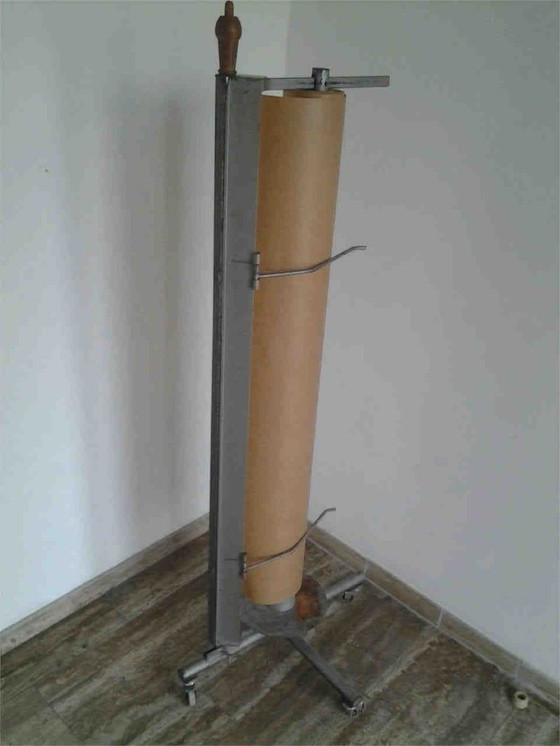 Image 1 of SET van 3: Tekentafel + kruk + rolhouder, Mid Century, vintage