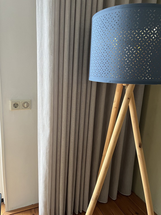 Image 1 of Lampe à incandescence gren grenen poten turquoise kap