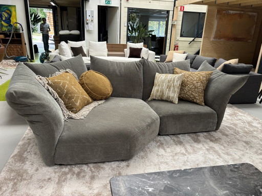 Sofá esquinero estándar Edra de 2 módulos, tapizado en tela T LP € 17.000 – modulaire banken, Textile (photo 2 of 9)