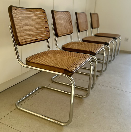 4X Thonet sledestoel S32