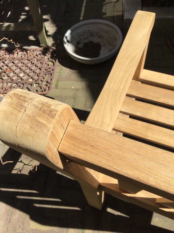 Image 1 of 4 mooie Teakhouten tuinstoelen van het merk Teak and Garden izgst