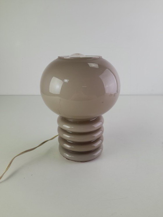 Image 1 of Original Glashütte Limburg spherical table lamp from the 1970s