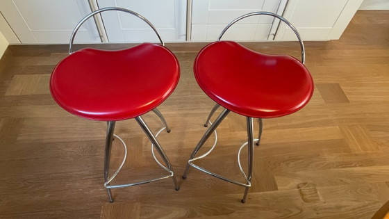 Cattelan Italia Barhocker (2x) – Chrom, Skai (photo 2 of 9)