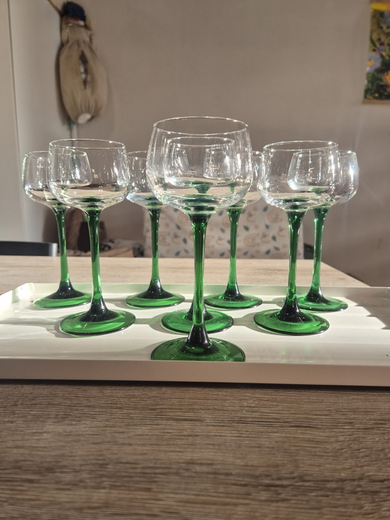 Ensemble de 8 verres à vin Luminarc Vintage à pieds verts – Verres et carafes, Glass (photo 2 of 15)