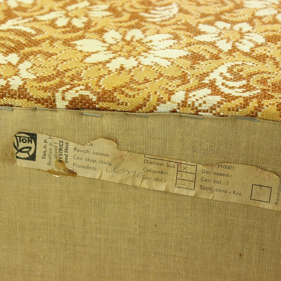 Image 1 of Midcentury Wingchair op wielen van Ton, Tsjecho-Slowakije, jaren 60