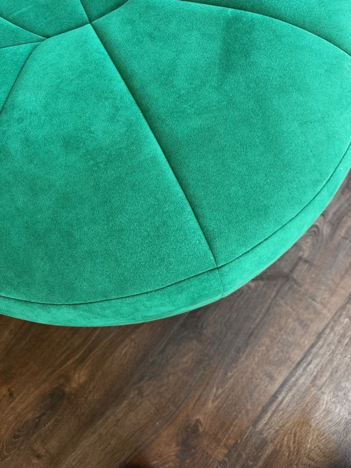 Pouf pouf Ligne Roset blu verde petrolio