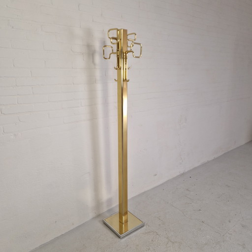 Porte-manteau doré/bronze de style Hollywood Regency