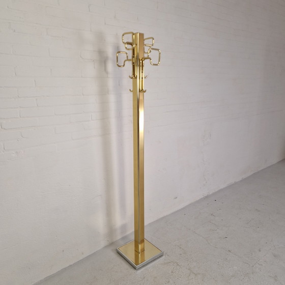 Image 1 of Porte-manteau doré/bronze de style Hollywood Regency