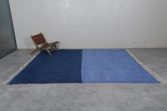 Luxe op maat gemaakt tapijt 3x2 meter, Marokkaans Berber tapijt, uniek blauw tapijt – Vloerkleden en tapijten (photo 2 of 5)