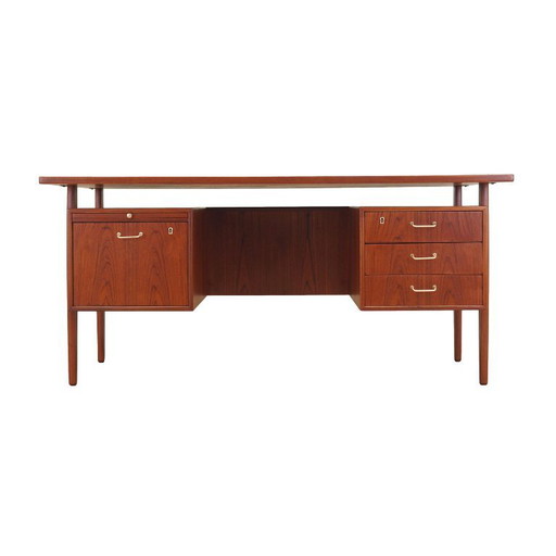 Bureau en teck, design danois, années 1970, production : Danemark