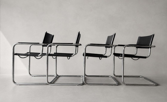 Image 1 of 4 originale Mart Stam S34 Stühle – Goethe-Institut, ca. 1970er Jahre