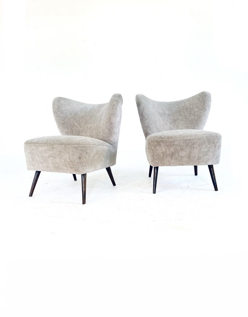 2x Fauteuil Cocktail Vintage '60