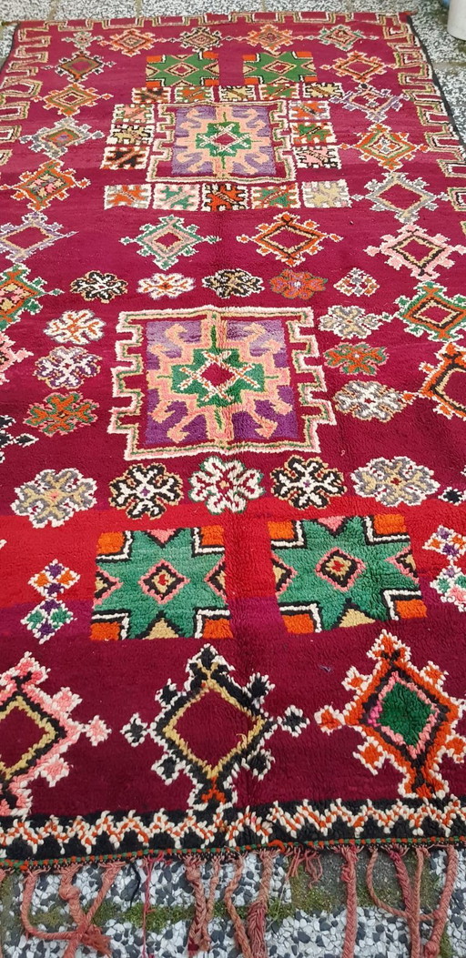 Handgeknoopt Berber kleed wol 359x172cm