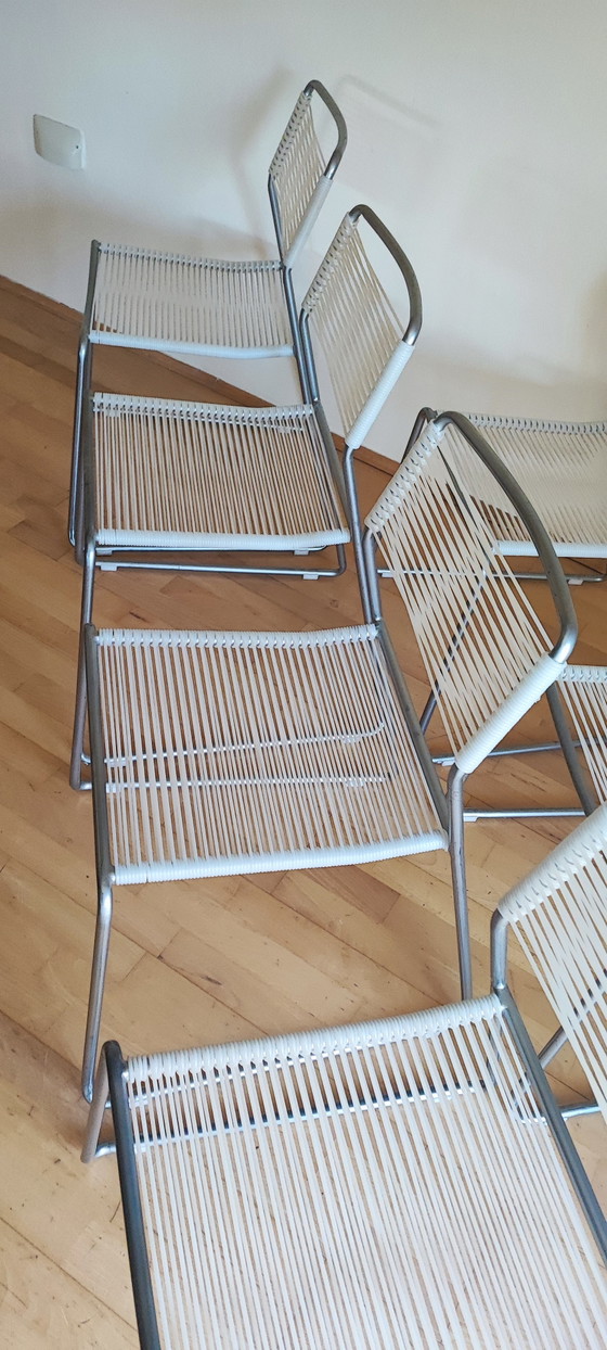 Image 1 of Sedie vintage IKEA MELKER con struttura in spaghetti
Set di 6 classici del design anni '90