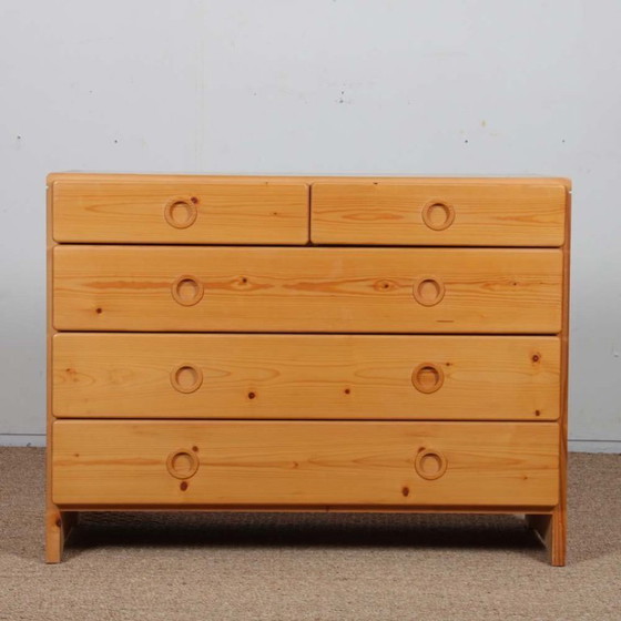 Image 1 of Cómoda de pino, seleccionada por Charlotte Perriand para Les Arcs, 1960