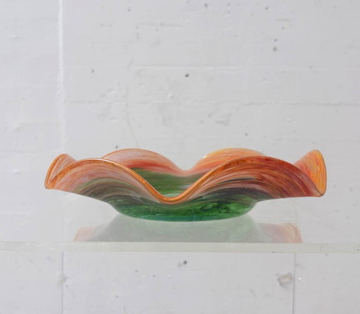 Murano-style glass bowl, 1970s