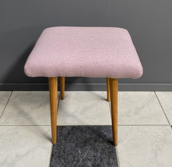 Image 1 of Pink small stool 1970s