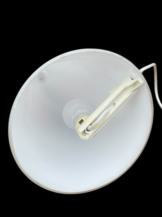 Image 1 of Tipi tafellamp h=14.96 (38cm) mat glas Mid century 1980 Duitsland minimalistisch ontwerp