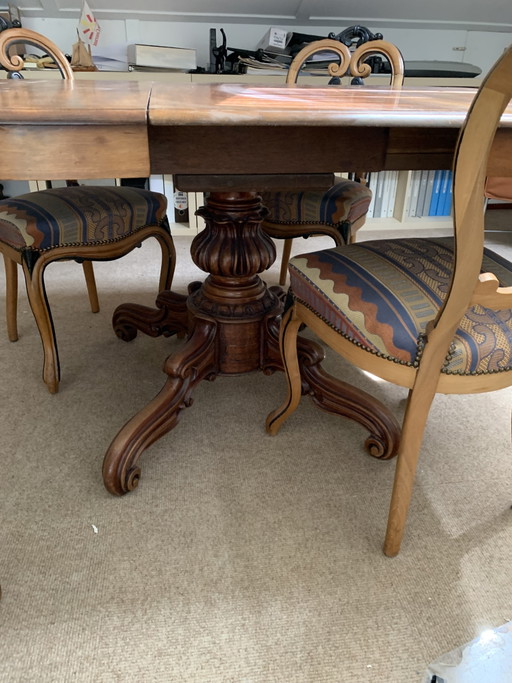 Antieke eetkamer set