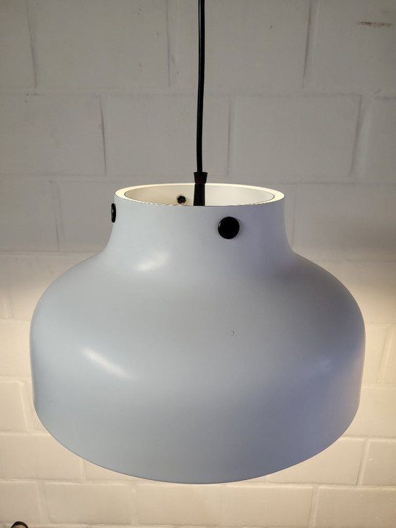 Image 1 of Vintage hoffmeister leuchten hanglamp, Scandinavische stijl, wit metaal