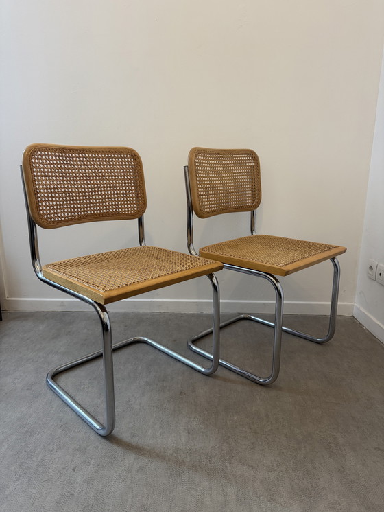 Image 1 of Pair of Cesca b32 chairs by Marcel Breuer