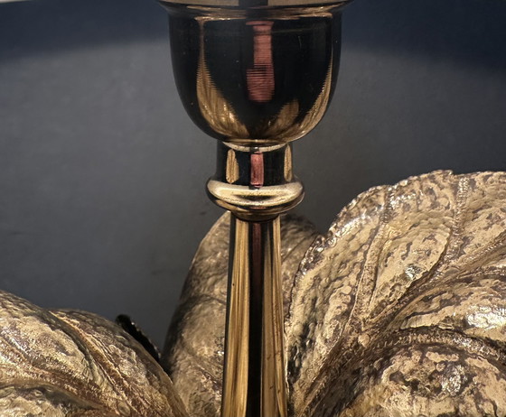 Image 1 of Lampe de table vintage de style Hollywood Regency « palmier »
