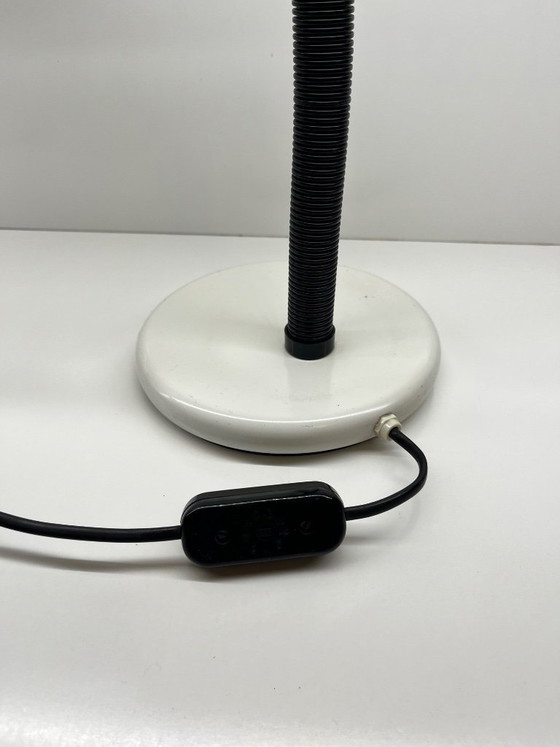 Image 1 of Sankey Gino Sarfatti Table Lamp for Targetti, Cream Brass, Black Plastic