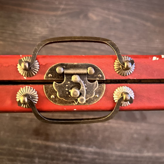 Image 1 of Antiek zeldzaam Mahjong spel