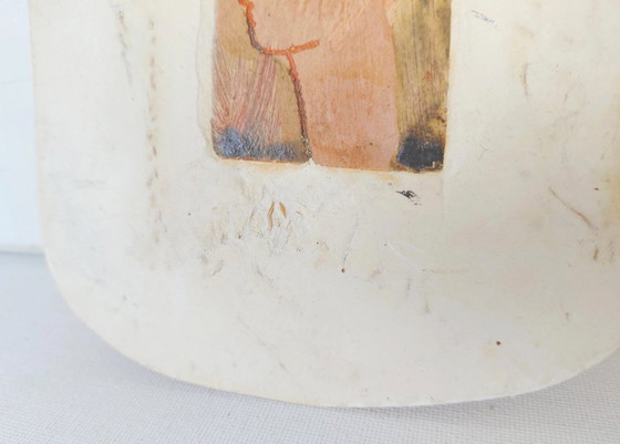 Uniek Wandportret – Belgische Studiokeramiek – Jaren '90/00 – Schilderijen & Tekeningen, Ceramic (photo 6 of 9)