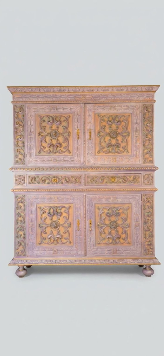 Artistic Renaissance Revival Oak Cabinet I – Wood (photo 10 of 11)