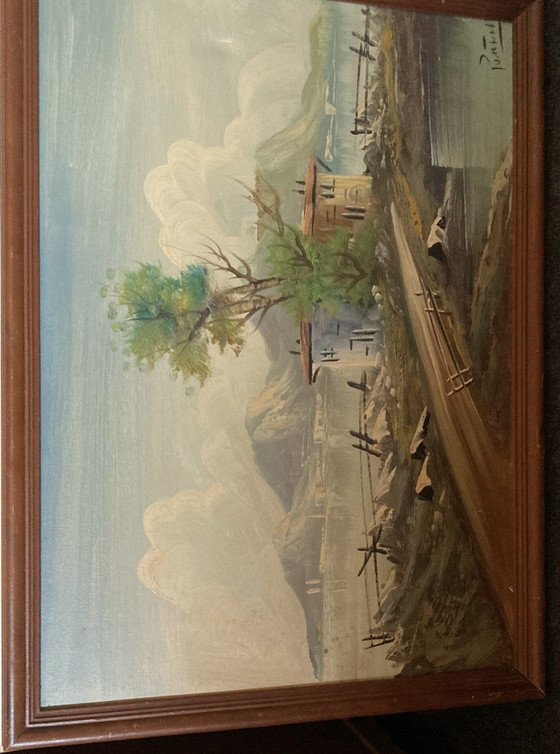 Paesaggio italiano Antonio Ponticelli olio su tela – Arte, Legno (photo 6 of 9)
