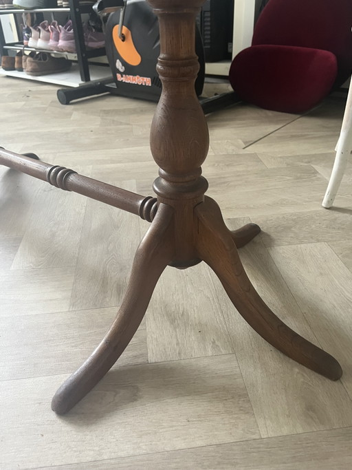 Table ovale à double colonne – eettafels, Wood (photo 2 of 5)