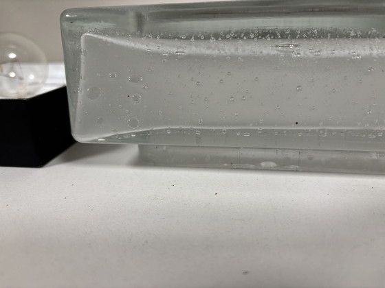 Image 1 of lampada da tavolo di Bega lampada da tavolo in alluminio e dikwandig kristal ijsglas